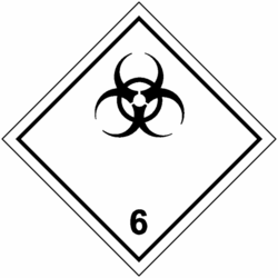 ETIQUETTES MATIERES DANGEREUSES - CLASSE 6-2 - MATIERES INFECTIEUSES